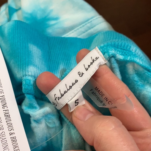 Young Fabulous and Broke Reid tie dye joggers size S - Picture 11 of 13